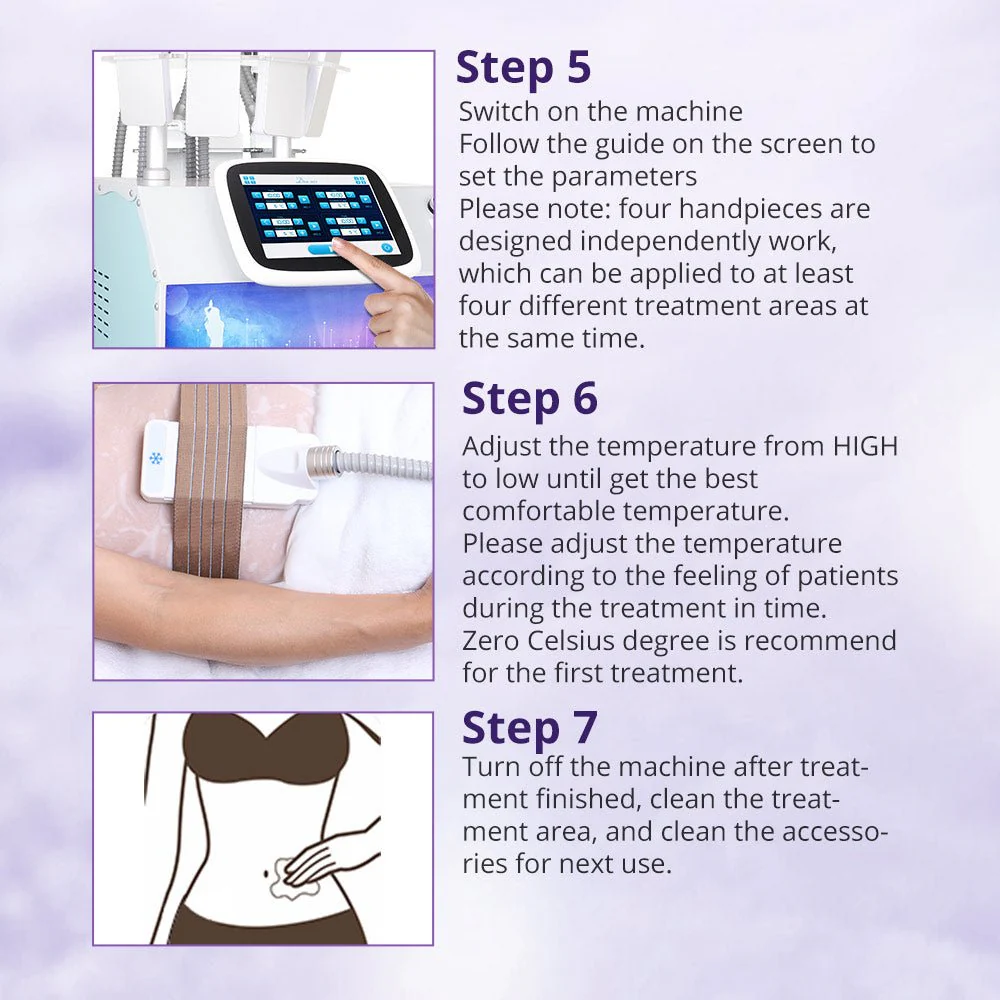 Shape Tactics 4-Pad Cryolipolysis Cold Fat Freezing Beauty Machine - Image 13