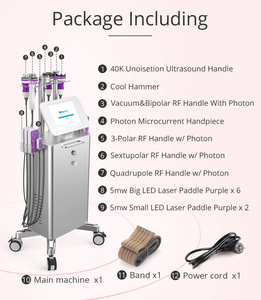 Shape Tactics - 9-in-1 Uniosetion Cavitation RF Vacuum Bio Photon Lipo Machine - Image 6