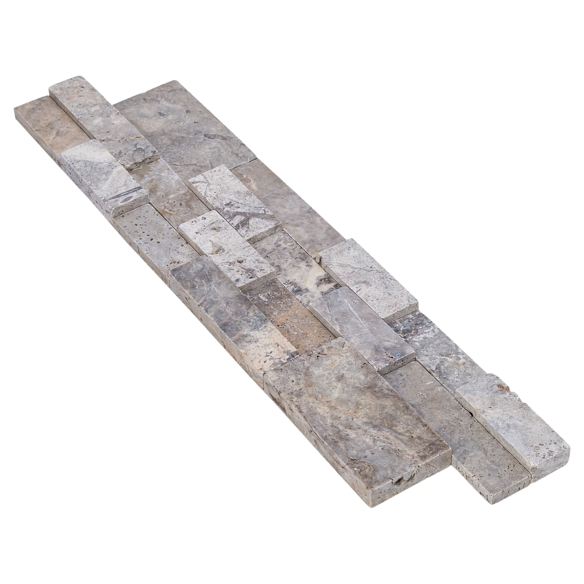 Silver Ledger 3D Panel 6"x24" Natural Travertine Wall Tile - Full Truckload - Image 9