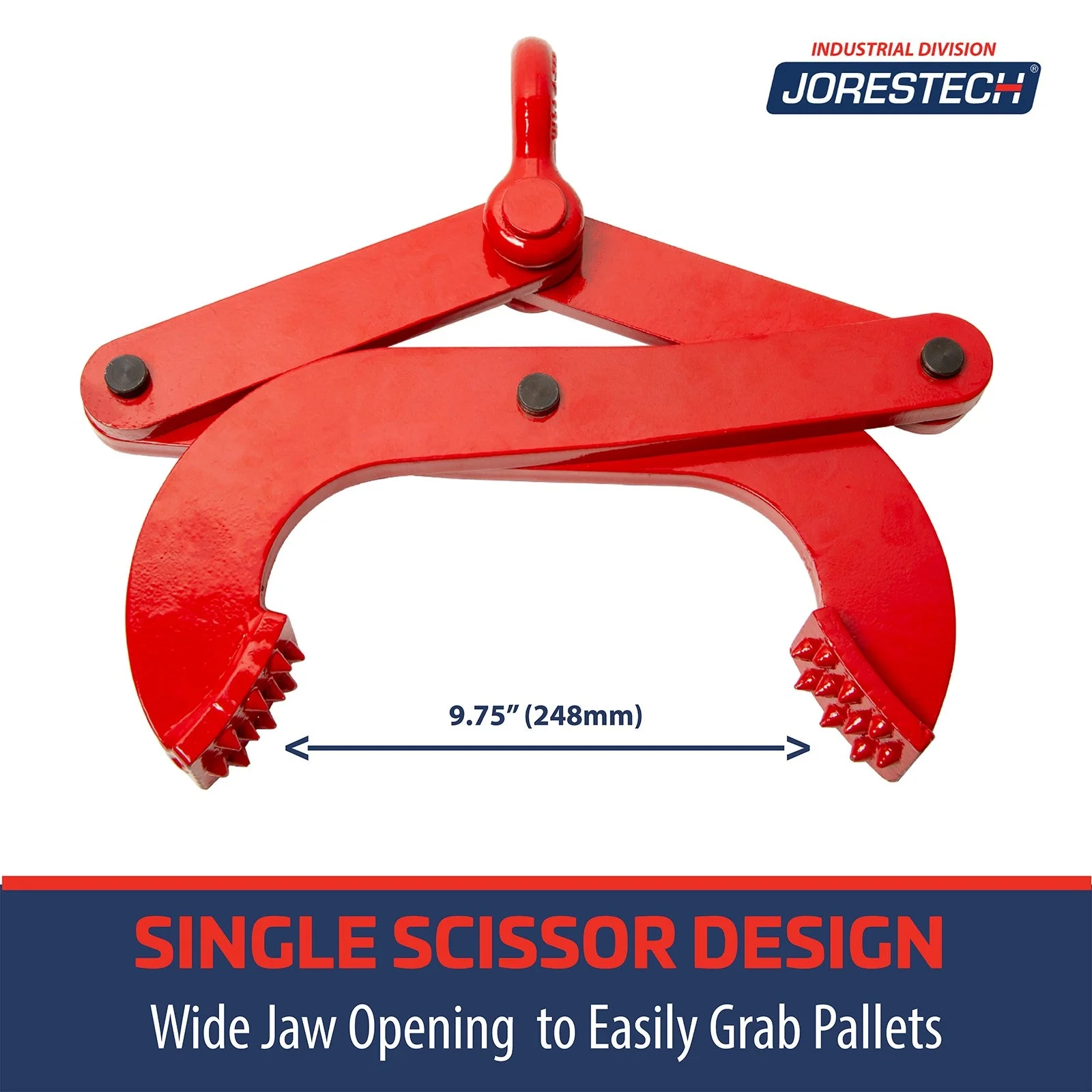 Single Scissor Pallet Puller Clamp – 4400 Lbs. (2000 Kg) - Image 3