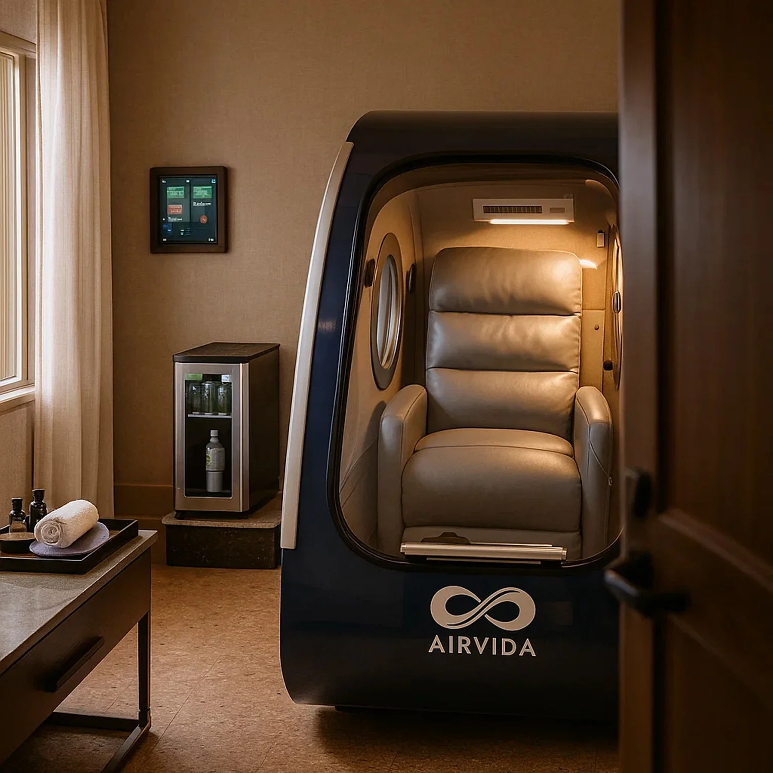 Sitting Hard Shell Hyperbaric Chamber 1.3-2.0 ATA -Airvida Elite - Image 4