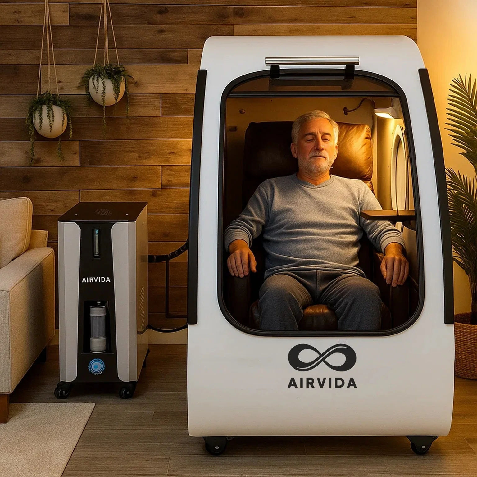 Sitting Hard Shell Hyperbaric Chamber 1.3-2.0 ATA -Airvida Elite - Image 6