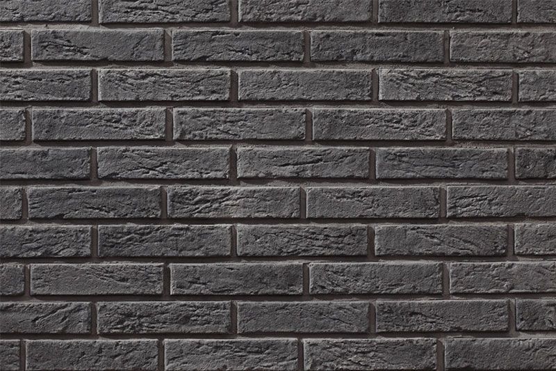 Slimfix Dark Grey Manufactured Stone Handmade Thin Brick Veneer - Livfloors Collection - Image 4