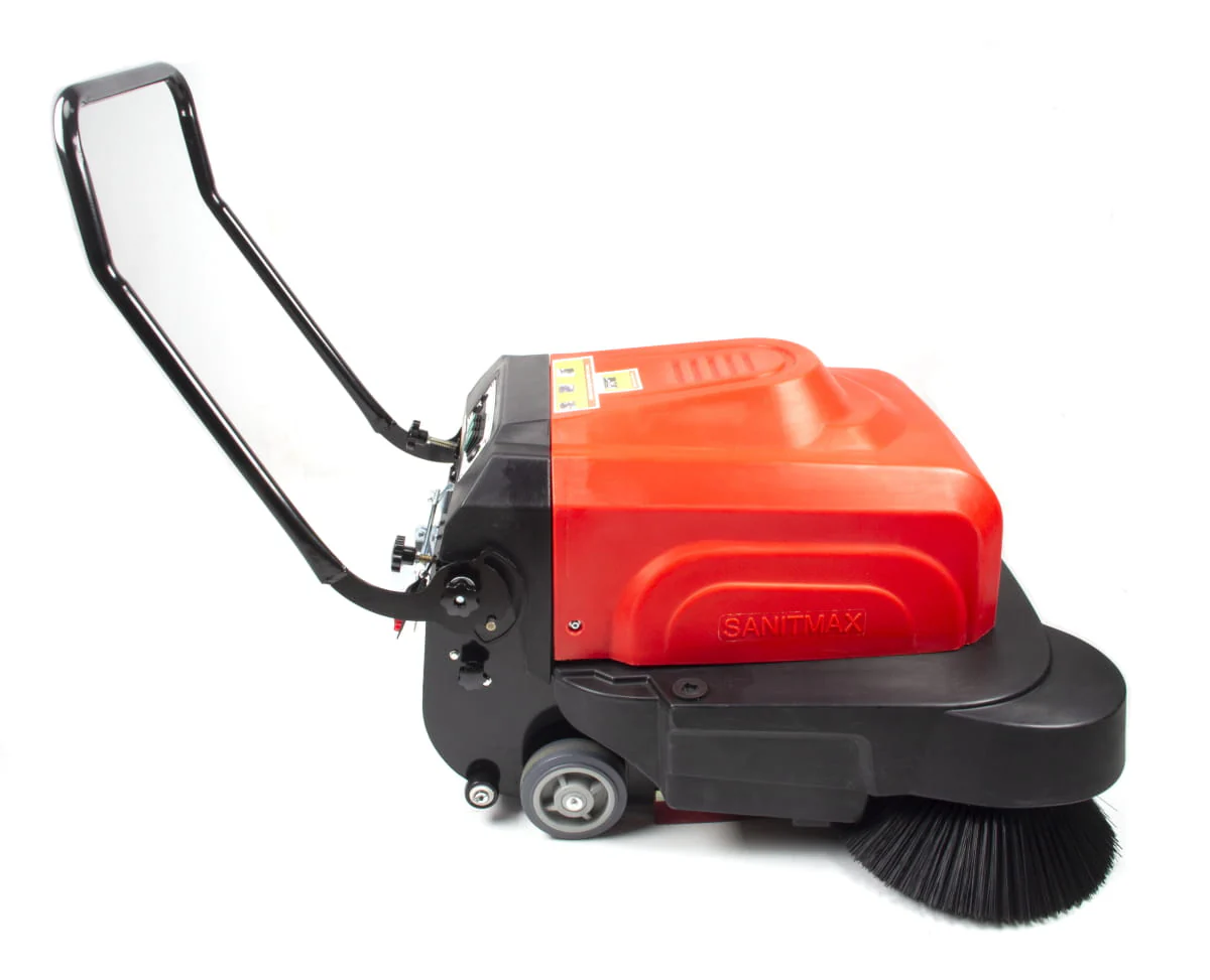 SM1050B 41.3" Battery Powered Walk-behind Floor Sweeper with Water Sprinklers, Triple Brushes - Image 12