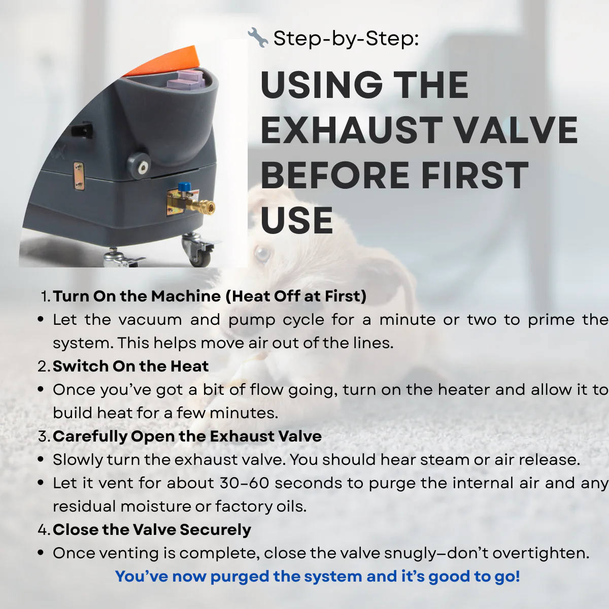 SM18H Heated Carpet and Upholstery Cleaning Machine - Dual-Tank Professional Carpet Extractor - Image 7