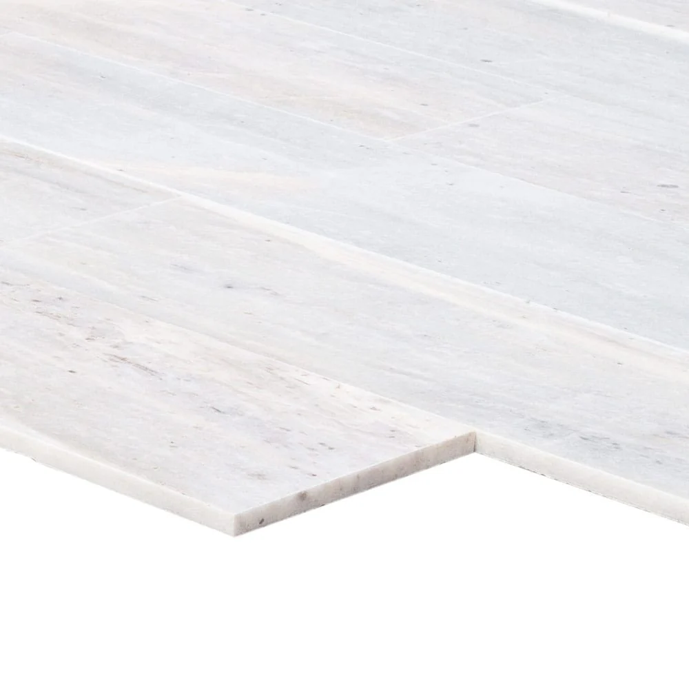 Solto White Marble Tile Honed Floor and Wall Tile 6"x24" - Livfloors Collection - Image 3