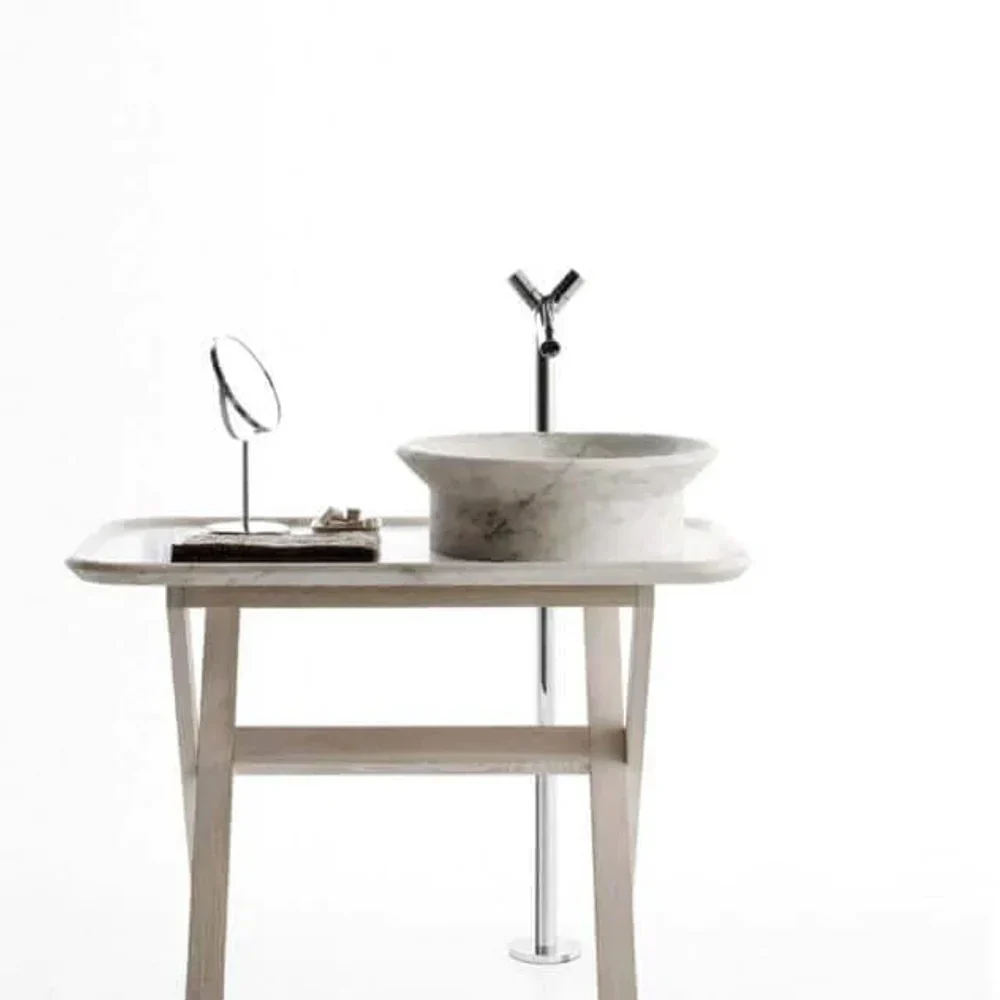 Special Design Marble Above Vanity Bathroom Vessel Sink Polished (D)20" (H)6" - Image 2