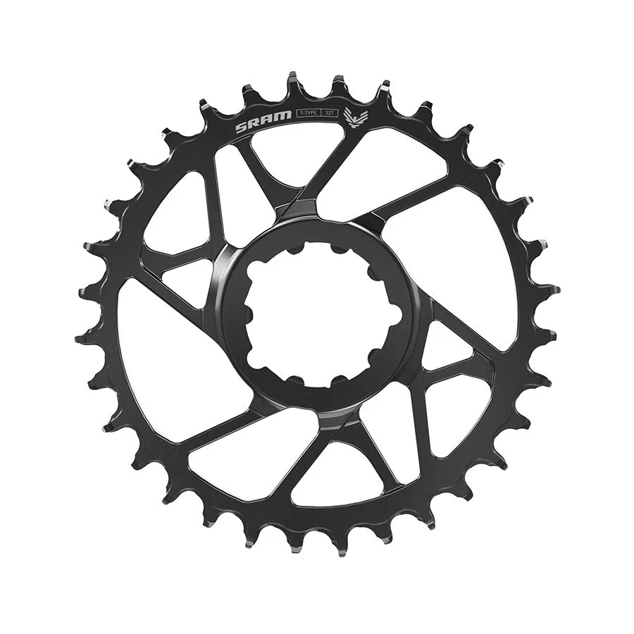 SRAM Chain Ring T-Type Eagle Steel Direct Mount 3mm Offset Eagle (Including 3 Bolts) Black - Eagle 70