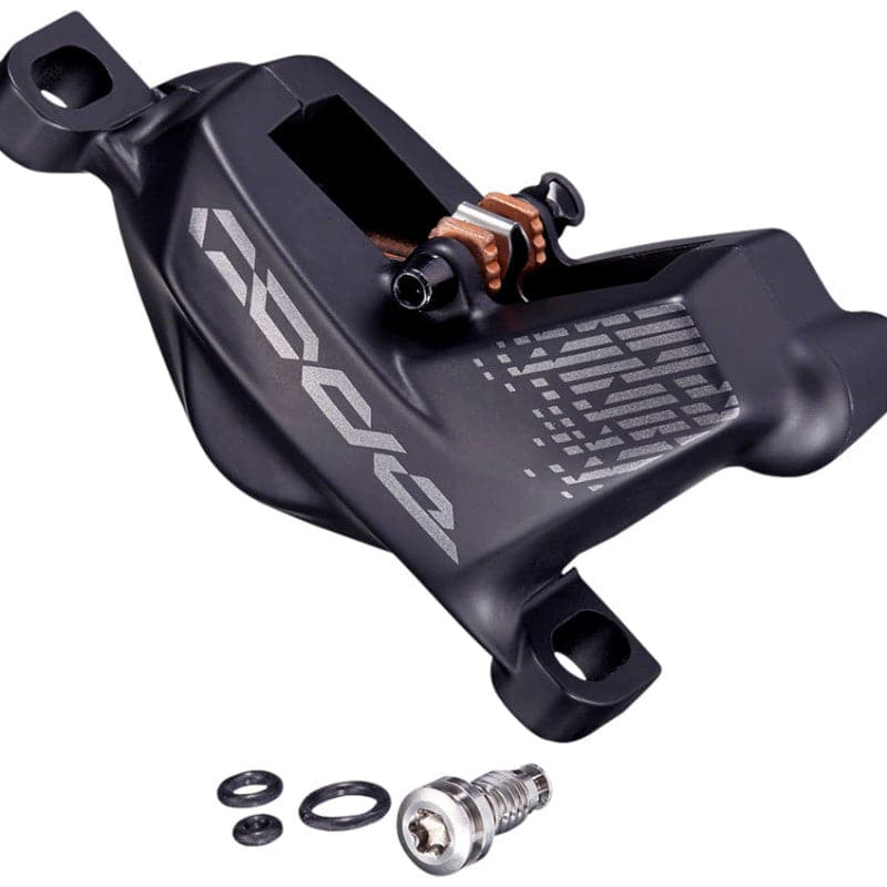 sram replacement code r/rsc caliper assembly, fits guide re, post mount (non-cps), front/rear, diffusion black