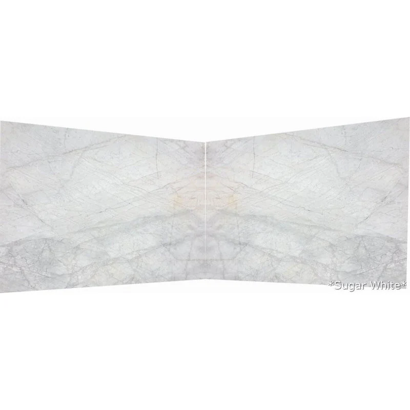 Sugar White Bookmatching Marble Slabs Polished - Full Truckload - Image 2