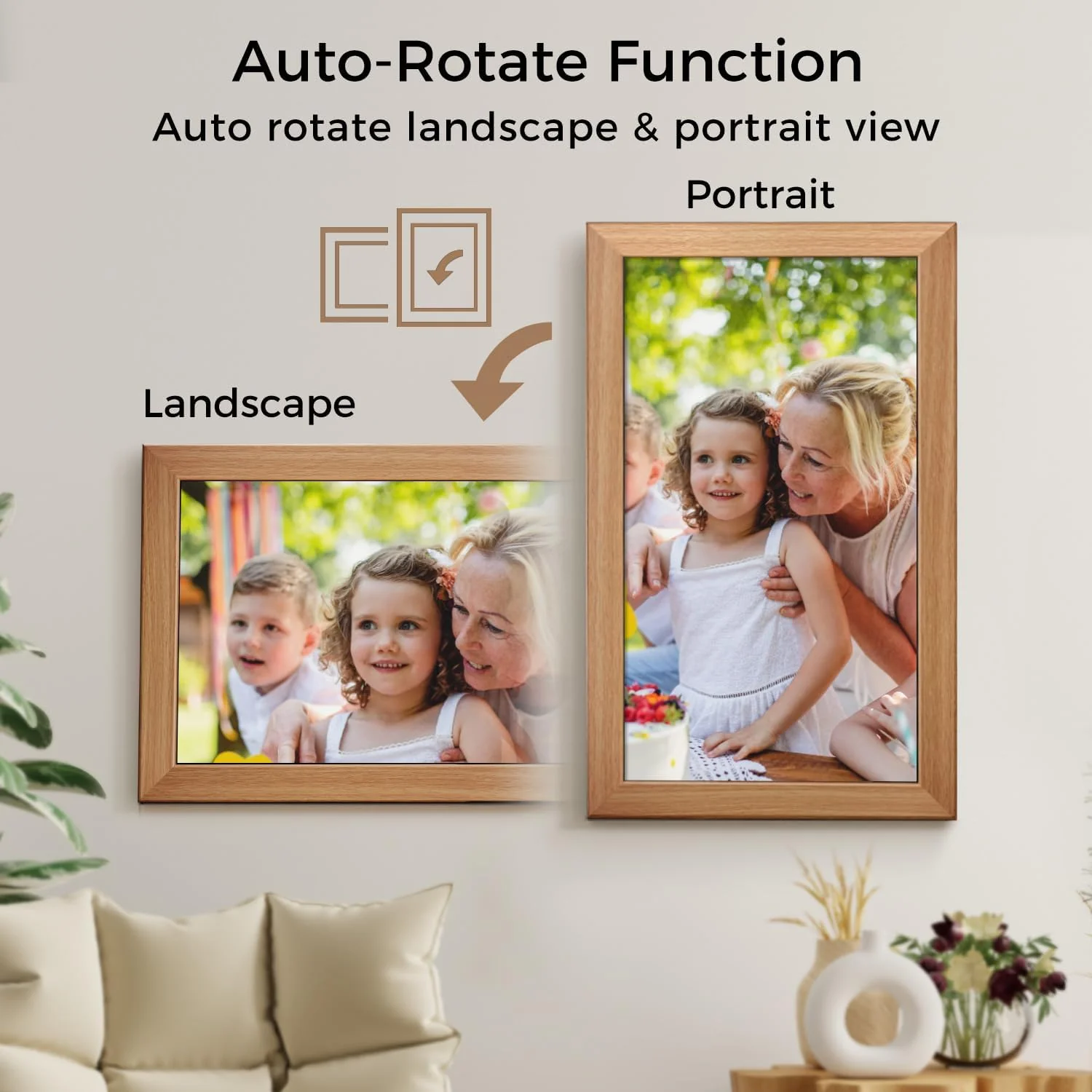 Sungale 21" True Cloud Frame with HD IPS LCD Screen - Image 2