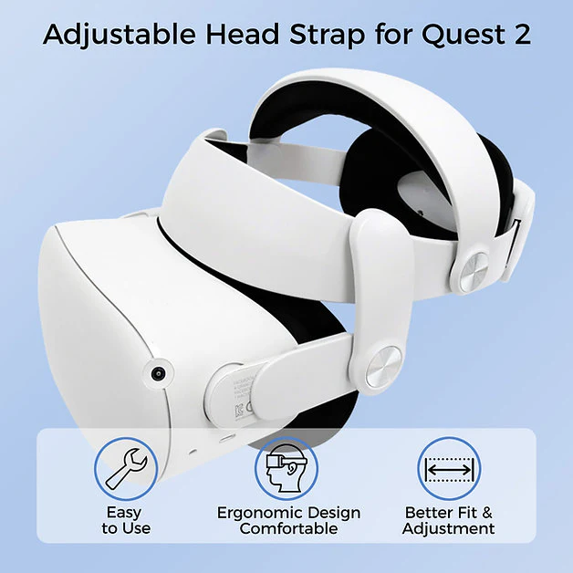 Sungale Head Strap for Oculus Quest 2 with Adjustable Elite Strap Replacement - Image 6