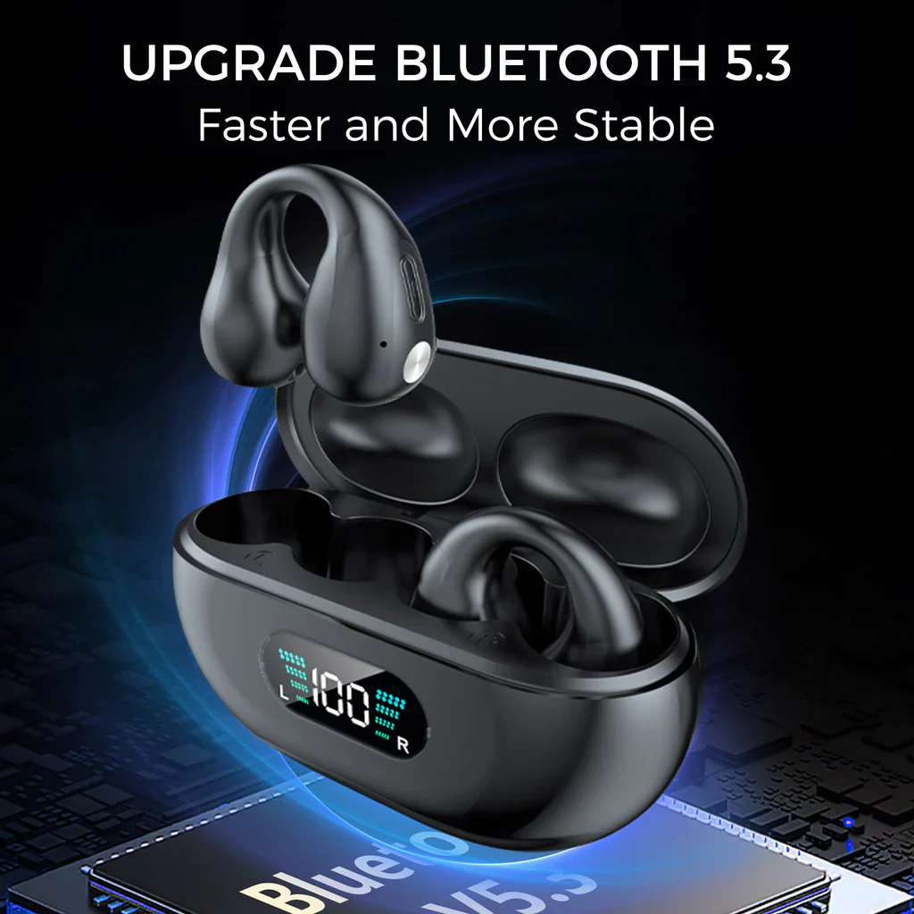 Sungale Wireless Ear Clip Bone Conduction Earbuds - Image 3