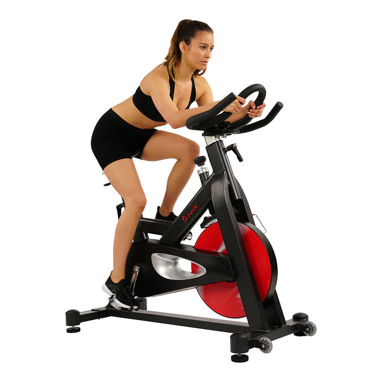 Sunny Health & Fitness Evolution Pro Magnetic Belt Drive Indoor Cycling Bike SF-B1714 - Image 7