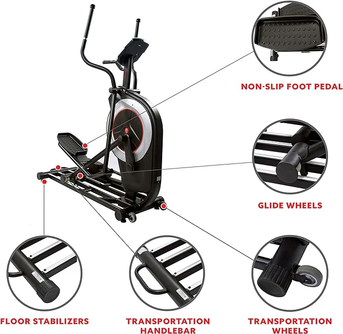 Sunny Health & Fitness Programmable Elliptical Trainer SF-E3875 - Image 3
