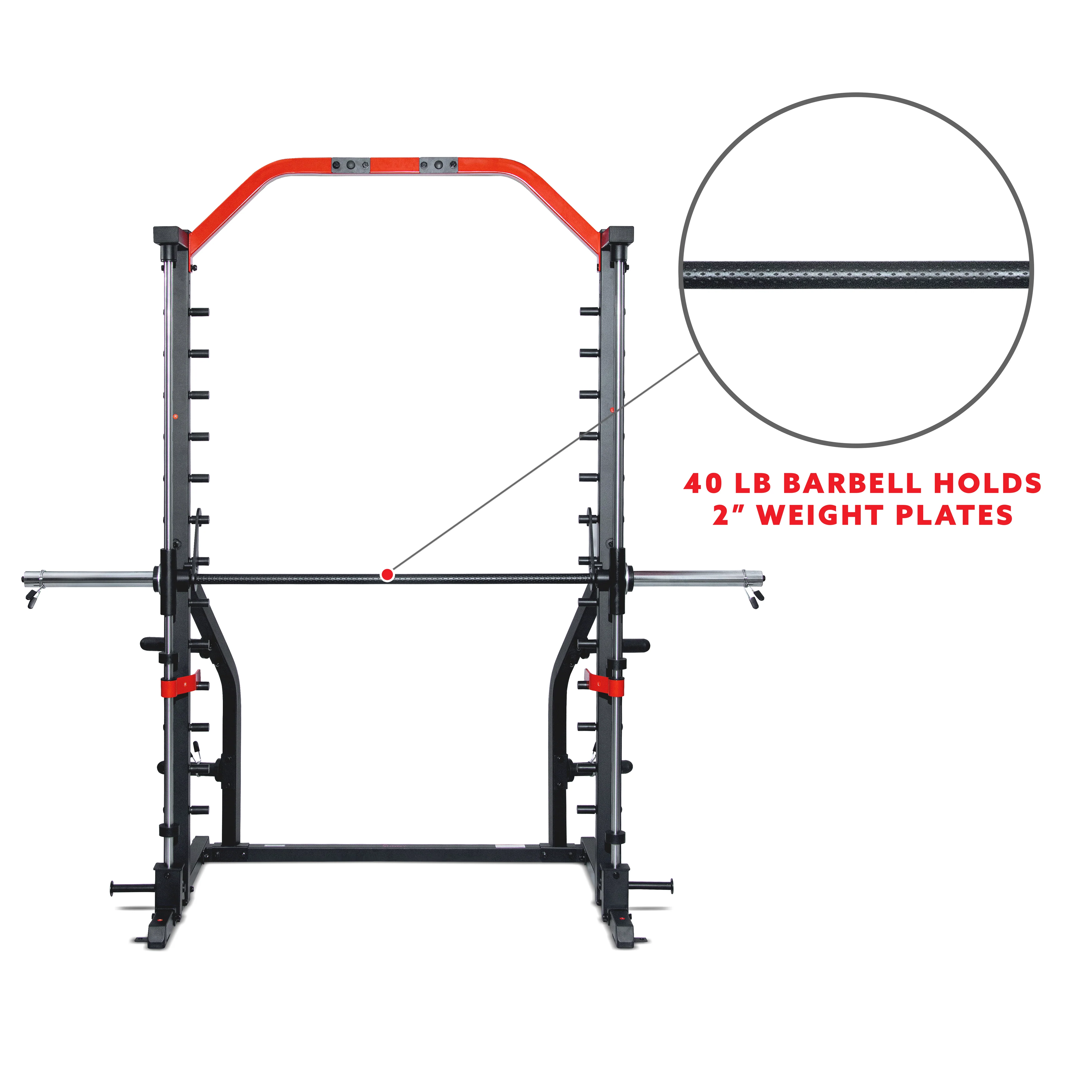 Sunny Health & Fitness Smith Machine Squat Rack Essential Series II – SF-XF920021 - Image 4