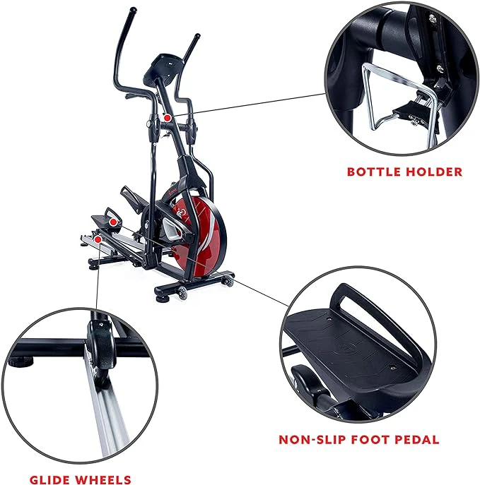 Sunny Health & Fitness Stride Zone Elliptical Machine Magnetic Fitness - Image 5
