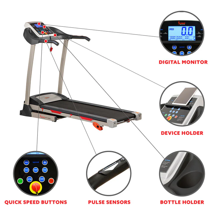 Sunny Health & Fitness Treadmill - SF-T4400 - Image 6