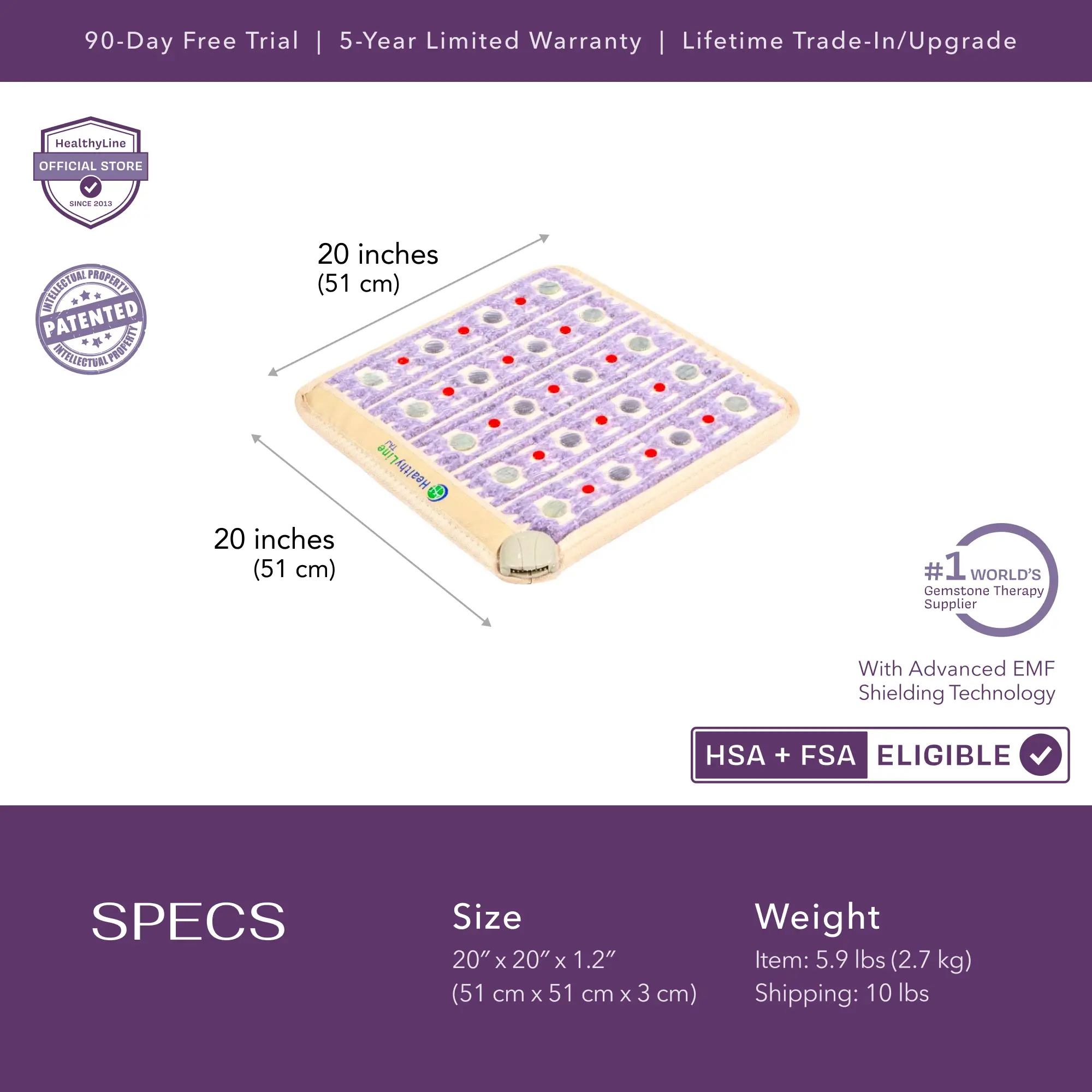 TAJ Series | PEMF Far Infrared Heating Mats - Image 12