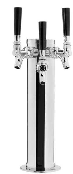 Triple Faucet - All SS304 Contact 3" Column Tower