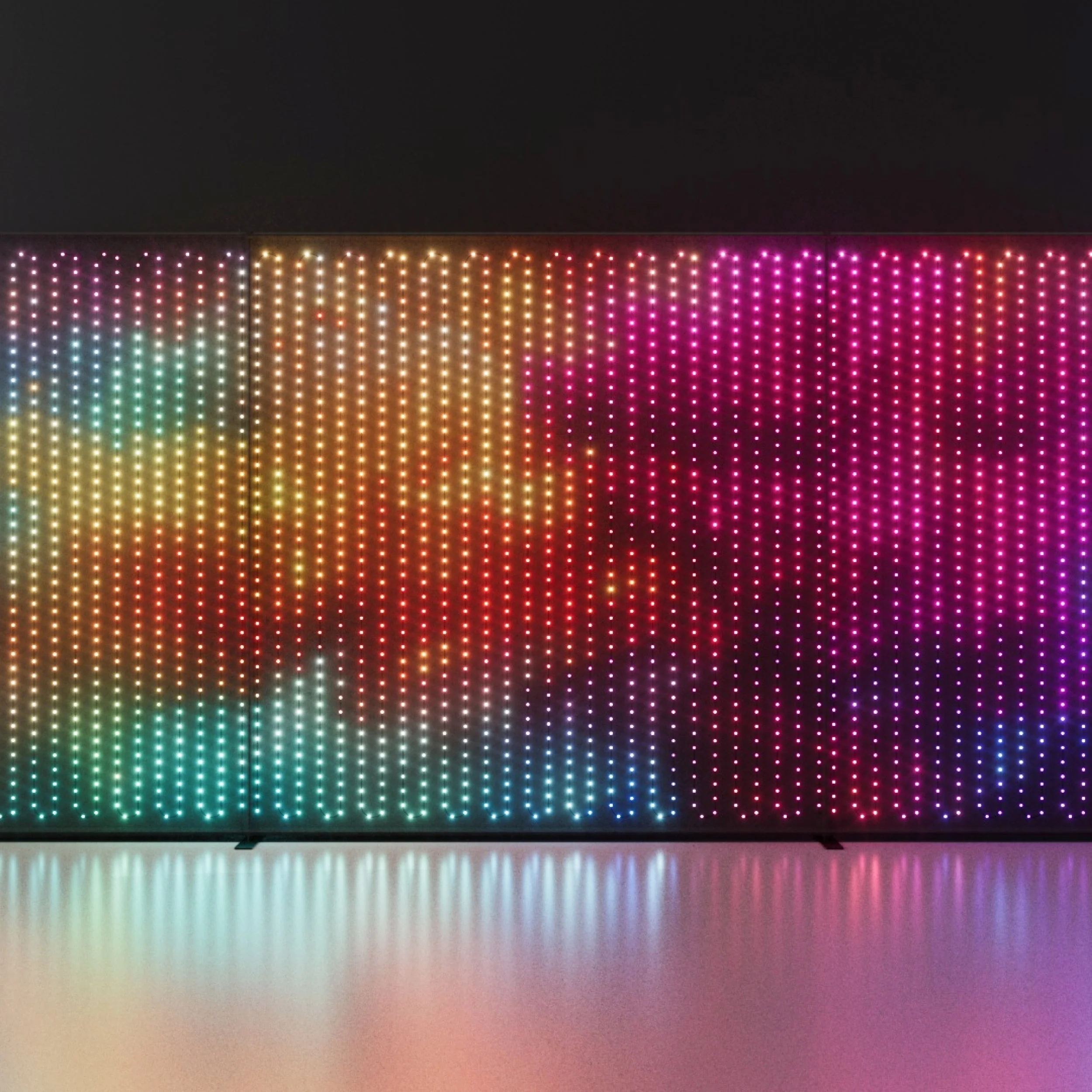 Twinkly Lightwall 8x8ft, LED Panel Smart, Multicolor LED Lights, DJ Lights and Music Rhythm Show, App Mapping, 20 Customizable Presets, Aluminum Frame and Transport Trolley Included - Image 6
