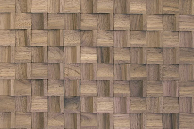 US Walnut Infinity Mesh-mounted Wood Mosaic Wall Tile - Livfloors Collection - Image 3