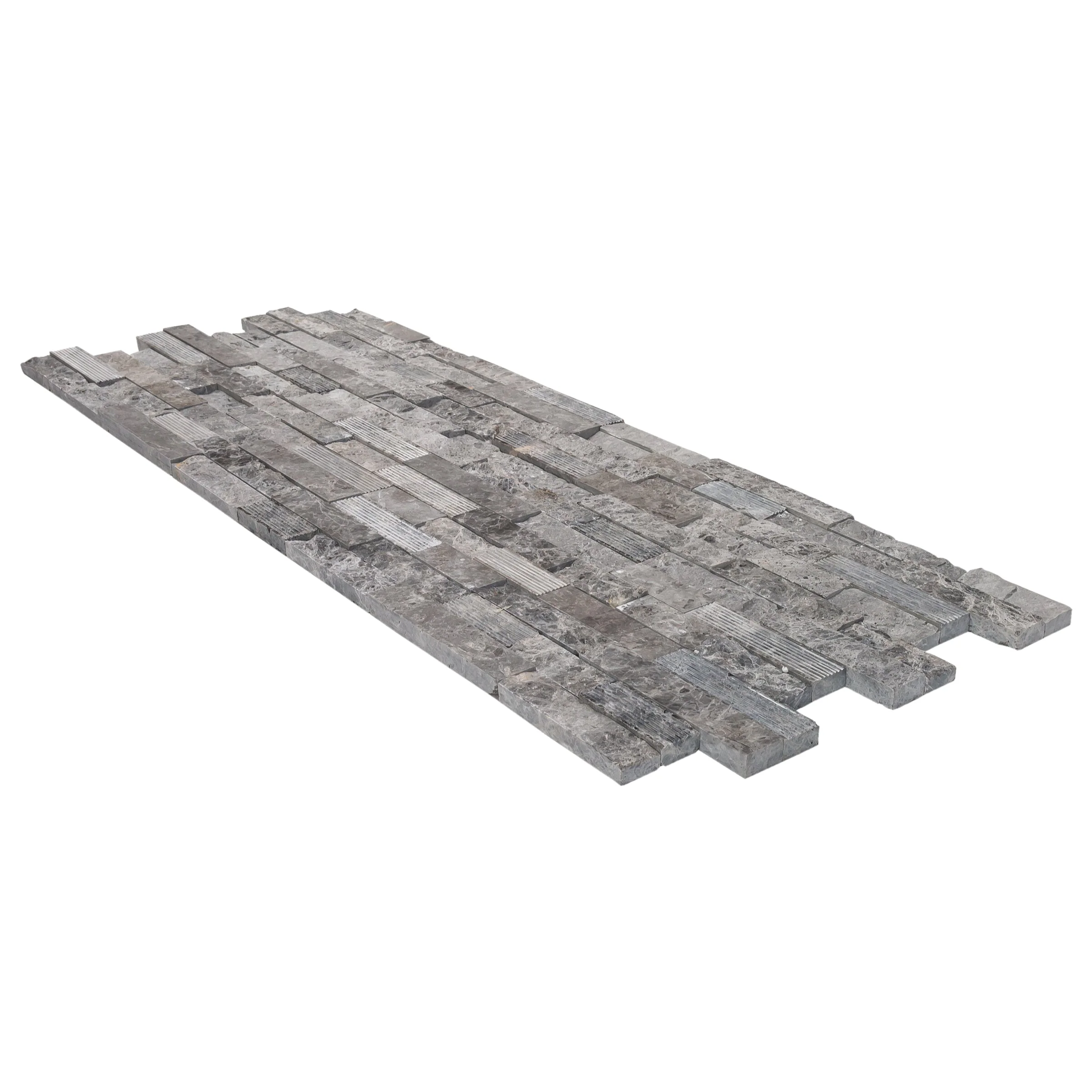 Ventana Gray Ledger Multi-surface 3D Panel 6"x24" Marble Wall Tile - Full Truckload - Image 6