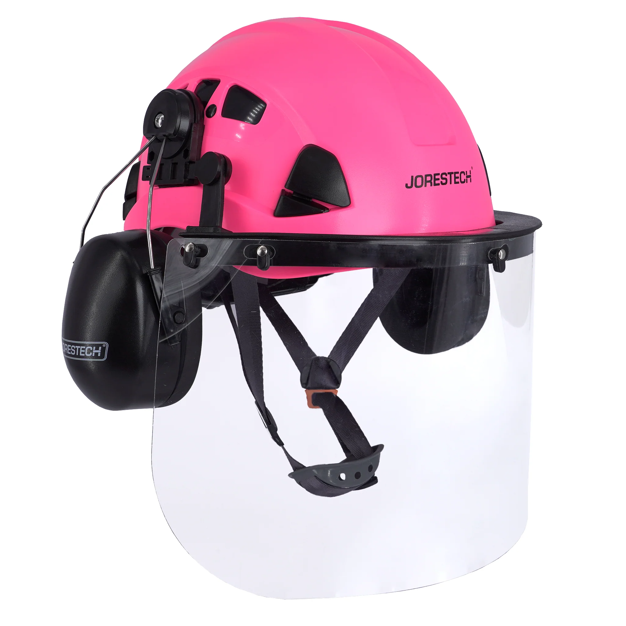 Ventilated Hard Hat with PC Face Shield and Earmuffs - Image 5