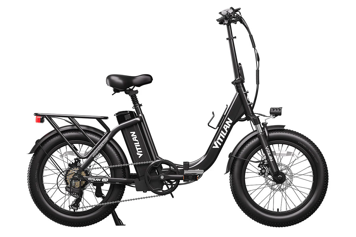 VITILAN U3 Full Suspension Foldable Fat Tire Electric Bike - Image 8