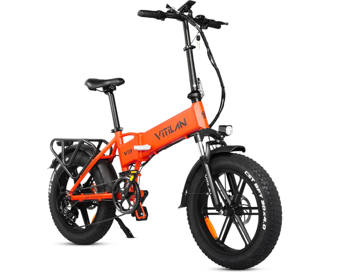 VITILAN V3 2.0 Folding Fat Tires Adult All Terrain Electric Bike - Image 4