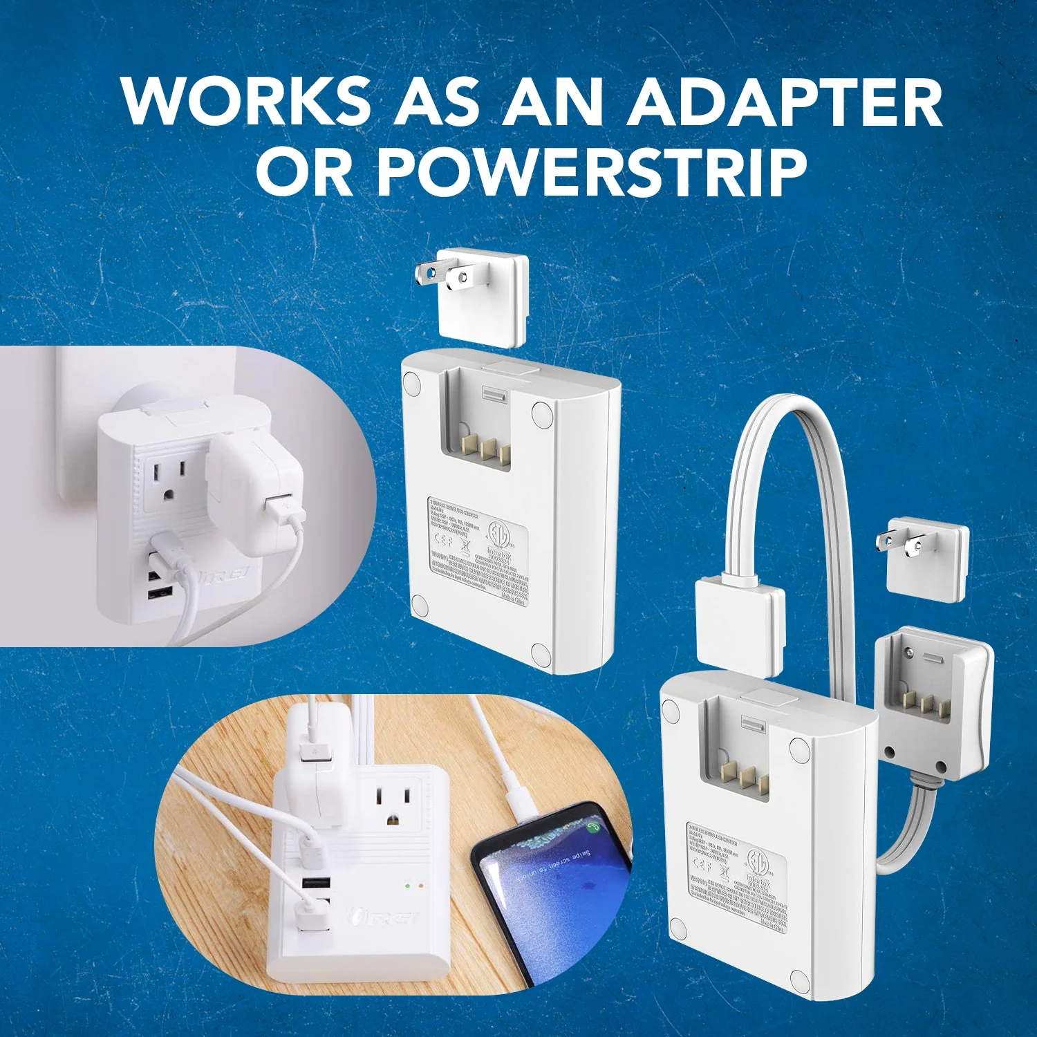 World Travel Adapter Plug International- All in One- 3 USB- Compact Design (M8 Max) - Image 8