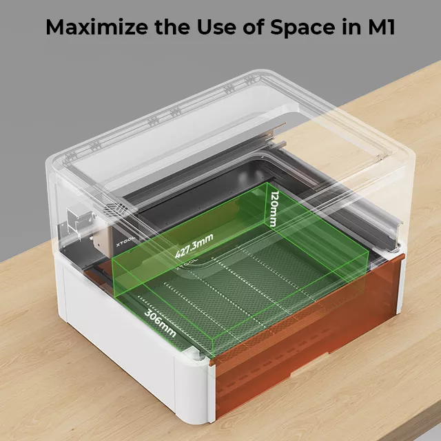 xTool M1 Riser Base with Honeycomb Panel - Image 5