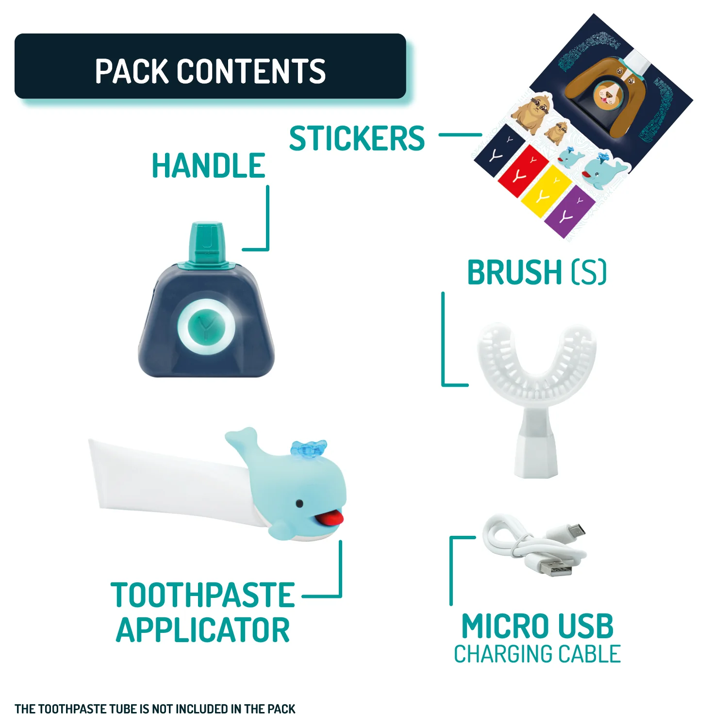 Y-Brush NylonKids Sonic Electric Toothbrush (4-12 years old) - Image 3